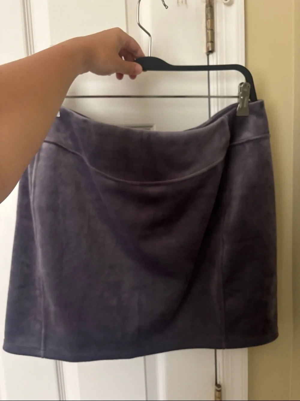 Lululemon Women's Scuba High-Rise in a  Deep Purple Velvet A-Line Skirt